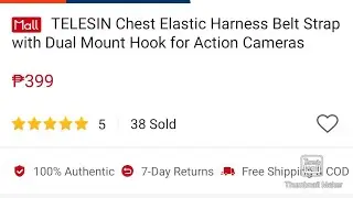 Cheap Budget Alternative for GoPro Chest Mount: TELESIN CHEST BELT STRAP