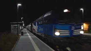 Erster Getreidezug nach 2 Monaten im Allg&auml;u! CD Cargo bringt mit Werbevectron 383 009 Getreide