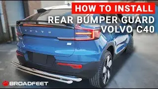 Broadfeet&reg; Rear Bumper Guard fits: 2022-2023 Volvo C40 Recharge Electric