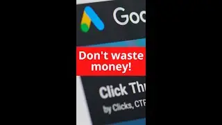 Do this in Google Ads to save money! Audit in Google Ads #googleads #digitalmarketing #googlesearch