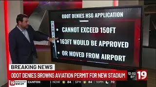 Browns respond after ODOT denies aviation permit for stadium in Brook Park