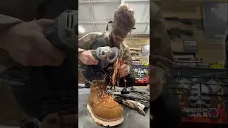 Testing BRUNT Work Boots🔥 #fyp #brunt #bluecollar #workboots #cars #fabrication  #welding