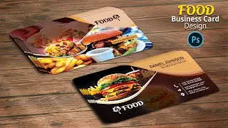 Food Restaurant Business Card Design | Visiting Card Design | Business Card Design In Photoshop