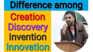 Creation vs Discovery vs Invention vs Innovation