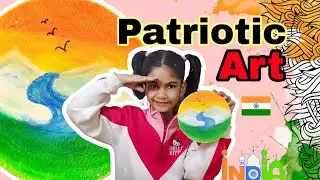 Easy Patriotic Art | Republic day drawing 🇮🇳 |  #youtubevideo #art 