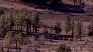 Aerial video of the Arizona DPS helicopter crash in Flagstaff