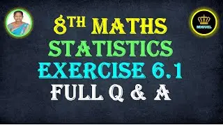 8th Maths Ex 6.1 Full Questions & Answers | Chapter 6 Statistics | TN Samacheer Maths