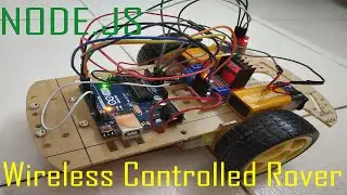 Node.js web page controlled Robotic Car using Arduino-Uno (Wireless)