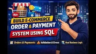 💳🛒 Real-World E-Commerce Order Processing System | SQL Database Design & Error Handling | Hindi