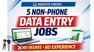 Hot WFH Job Leads!!! Work From Home As A Data Entry Operator