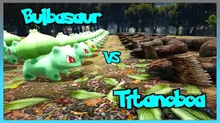 BULBASAUR VS TITANOBOA - Cryomon ARK Battle Arena