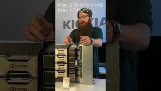 KIOXIA 15TB CD8 SSD performance in a Supermicro 8-way A100 DGX.