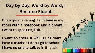 Day by Day, Word by Word, I Become Fluent || Graded Reader | Improve Your English | English Subtitle