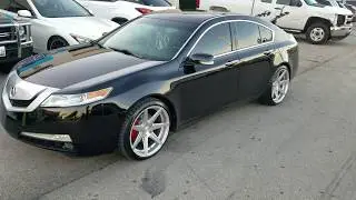 Dubsandtires.com 20 Inch Rohana RC7 Silver Rims Silver Wheels Acura TL 20x10 all around