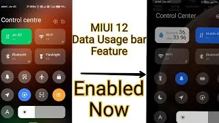 How to show Data Usage on notification bar in MIUI 12 | Data Usage bar in any Redmi Phone