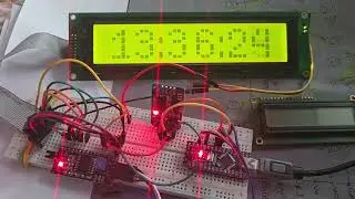 Часы реального времени с огромными цифрами на дисплее LCD4004 с интерфейсом I2C.