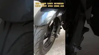Vario 160 isi angin ban pake nitrogen, emang ngaruh? #indonesia #vario #vario160cc2022 #honda