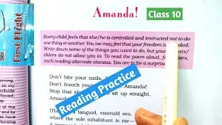 Amanda! - Class 10 English Textbook -First Flight- Reading Practice