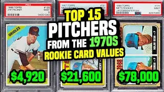 Top 15 Pitchers from the 1970's & their Rookie Baseball Card Values & Worth - #baseballcards
