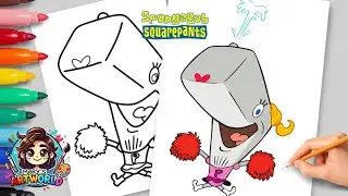 How to Draw Pearl Krabs from SpongeBob SquarePants 🐳 | Easy & Fun Cartoon Tutorial