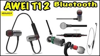 Awei t12 крутые bluetooth наушники за 12$.