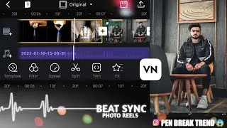Beat sync photo video editing in vn app | Pen break Instagram reel video editing