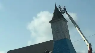 &ldquo;installing a roof&rdquo; on a STEEP PITCH (boom lift)
