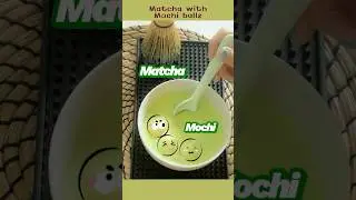 How to make Matcha with Mochi balls  #matcha #matchalatte #recipe#mochi