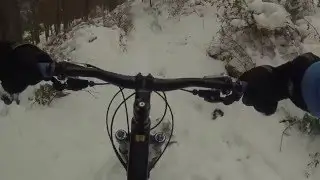 Desafiando a la nieve MTB Abantos