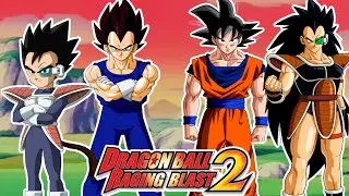 Dragon Ball Raging Blast 2 : Vegeta Y Tarble VS Goku Y Raditz - BATALLA DE HERMANOS TAN DIFERENTES !