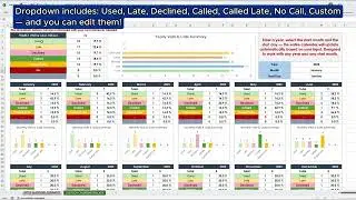 Custody Calendar Template | Track Visits & Calls Excel & Google Sheets (Easy Tutorial) #exceltips