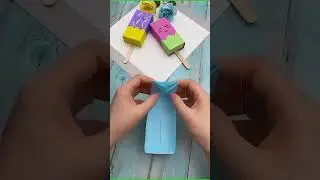 How to make paper craft icecream summer holiday craft ideas for preschoolers #shorts #youtubeshorts
