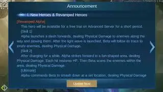 NEW UPDATE PATCH NOTE 1.5.76 | PAQUITO,DIGGIE NERF | NANA,RUBY BUFF | REVAMPED ALPHA |Mobile Legends