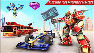 Multi Robot Formula Car flying Robot Transformation Games Gameplay