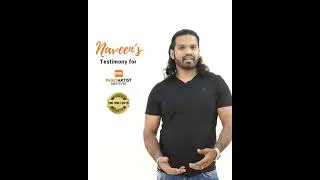 Testimony video from Batch6 Student NAVEEN - 100 hours Modeling and Acting Course