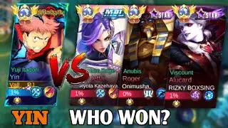 YIN VS BENEDETTA, ROGER, ALUCARD🔥 SEMUA DIBUAT TERKEJUT DENGAN DAMAGE YIN - YIN BEST BUILD