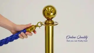 Classic Silver & Gold Barrier Post  - Quality Demonstration