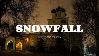 ❄️ Snowfall at Night Outside the Church | Quiet Winter Ambience