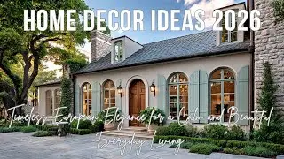 Home Decor Ideas 2026  Timeless European Elegance for a Calm and Beautiful Everyday Living