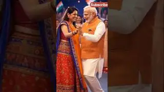 A beautiful woman who looks like Narendra Modi ji is dancing on a stage. #funny#Ai#drawing video