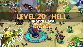 King of Defense: Level 20 HELL / THE GIANT STATUE / with basic heroes