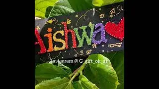 DIY string Art Tutorial | overview |Name board || Art | Gokila ||G_gift_ok_ah #string #nail #pin