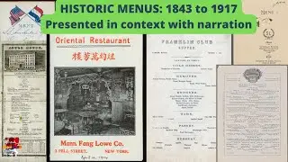 Decoding the Culinary Past: Exploring old Restaurant Menus (1842-1917) with Historical Narration!