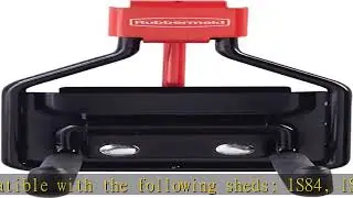 Rubbermaid Shed Accessories Multi-Purpose Hook, Individual, Black, Garage Organization for Bikes/Po