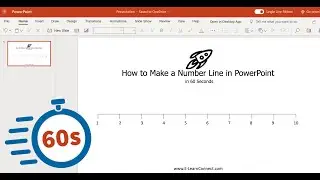 Make a Number Line in PowerPoint in 60 Seconds 🧭Kids Online Learning