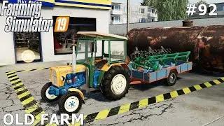 FS 19 |OLD FARM| NEW TRACTOR. Fiat 125p in action. Making cows feed. | Timelapse # 92