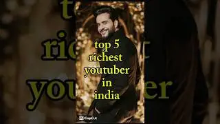 Top 5 Richest YouTubers in India 2025💰🇮🇳 |No.1 Will Shock You 😱|Wonder5Hab #Top5#India2025#YouTubers