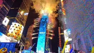 ⁴ᴷ Times Square New Years Eve 2022 Ball Drop & Countdown 🎊