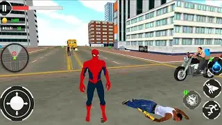 Flying Super Spider Rope Hero Vs City Gangster | Spider Hero Fighting - Android GamePlay