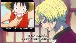 SANJI's memory Luffy's invitation reaction||One piece Ep 1057{english sub} Sanji vs Queen